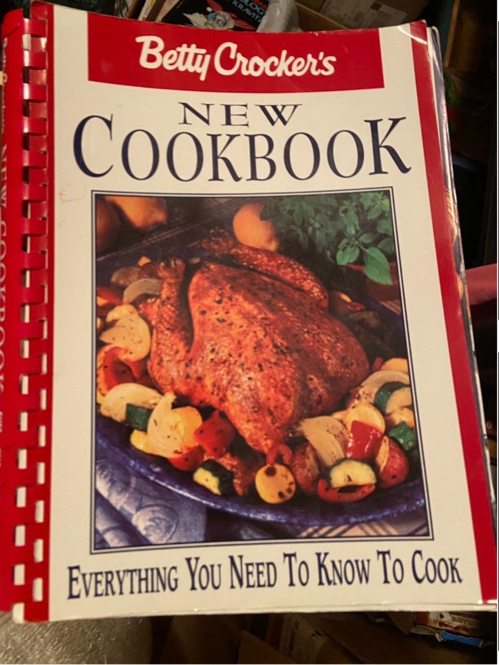 Betty Crocker Cookbook White Red Cover Roast Chicken Photo Betty Crocker’s book